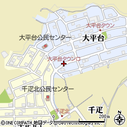 大平台タウン口周辺の地図