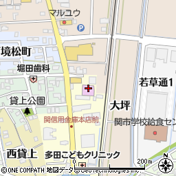 岐阜県関市東貸上25周辺の地図