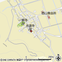 滋賀県長浜市木之本町西山898周辺の地図
