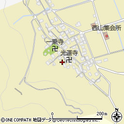 滋賀県長浜市木之本町西山890周辺の地図