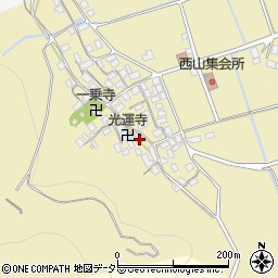 滋賀県長浜市木之本町西山897周辺の地図