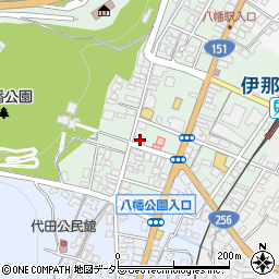 長野県飯田市八幡町1987周辺の地図