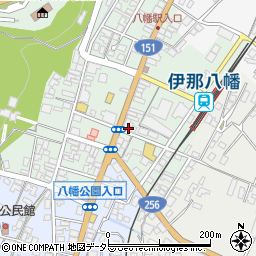 長野県飯田市八幡町2103周辺の地図