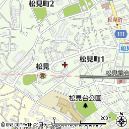 神奈川県横浜市神奈川区松見町1丁目周辺の地図