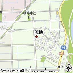 岐阜県岐阜市茂地周辺の地図