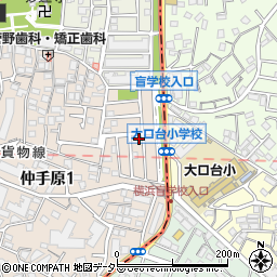大笠荘周辺の地図