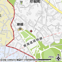 神奈川県横浜市港北区岸根町718周辺の地図