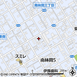 早川荘周辺の地図