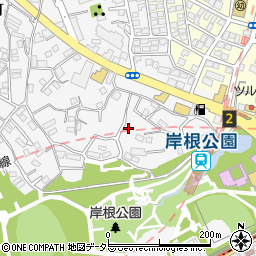 神奈川県横浜市港北区岸根町490周辺の地図