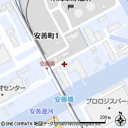 神奈川県横浜市鶴見区安善町1丁目2周辺の地図
