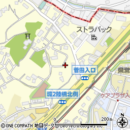 神奈川県横浜市神奈川区菅田町2846周辺の地図