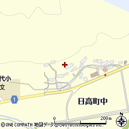 兵庫県豊岡市日高町中周辺の地図