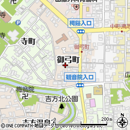 鳥取県鳥取市御弓町周辺の地図