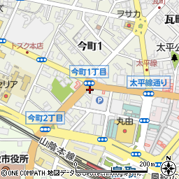 山名商店周辺の地図
