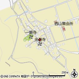 滋賀県長浜市木之本町西山814周辺の地図