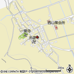 滋賀県長浜市木之本町西山807周辺の地図