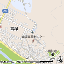 福井県小浜市高塚周辺の地図