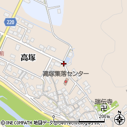 福井県小浜市高塚周辺の地図