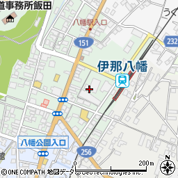 みなみ信州農業協同組合　松尾支所周辺の地図