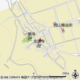 滋賀県長浜市木之本町西山813周辺の地図