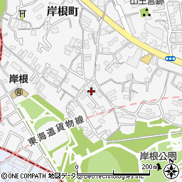 神奈川県横浜市港北区岸根町517周辺の地図