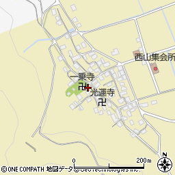 滋賀県長浜市木之本町西山875周辺の地図