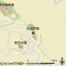 紅梅学園周辺の地図