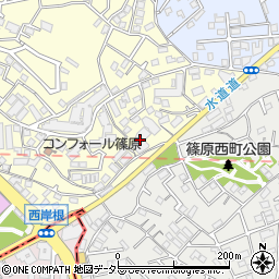 横濱聖苑周辺の地図
