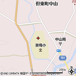 兵庫県豊岡市但東町中山853周辺の地図