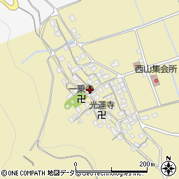滋賀県長浜市木之本町西山831周辺の地図