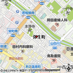 鳥取県鳥取市弥生町周辺の地図