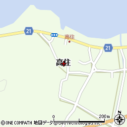 鳥取県鳥取市高住周辺の地図