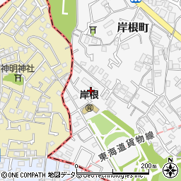 神奈川県横浜市港北区岸根町714周辺の地図