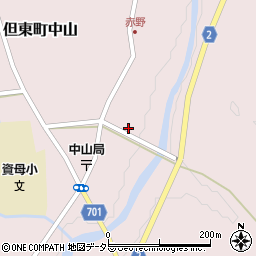 兵庫県豊岡市但東町中山569周辺の地図