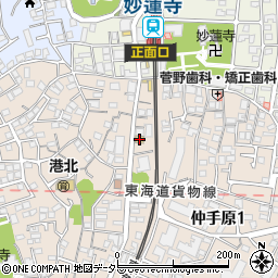 まいばすけっと妙蓮寺駅南店周辺の地図