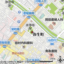 弥生公園周辺の地図