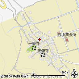 滋賀県長浜市木之本町西山836周辺の地図