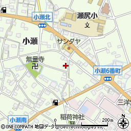 岐阜県関市小瀬周辺の地図