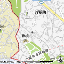 神奈川県横浜市港北区岸根町672周辺の地図