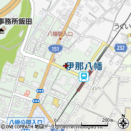 長野県飯田市八幡町2183周辺の地図