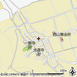 滋賀県長浜市木之本町西山840周辺の地図