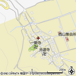 滋賀県長浜市木之本町西山835周辺の地図