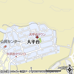 大平台タウン周辺の地図
