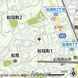 神奈川県横浜市神奈川区松見町1丁目34周辺の地図