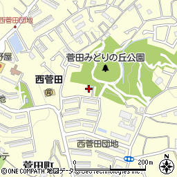 西菅田団地６－７周辺の地図