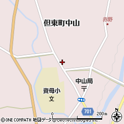 兵庫県豊岡市但東町中山833周辺の地図