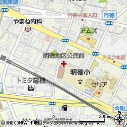 鳥取市立明徳地区公民館周辺の地図