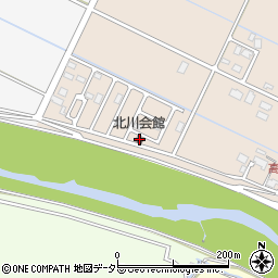 北川会館周辺の地図