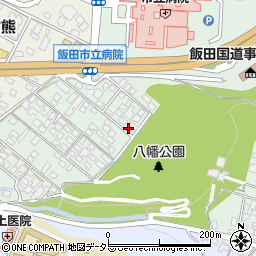 長野県飯田市八幡町490周辺の地図