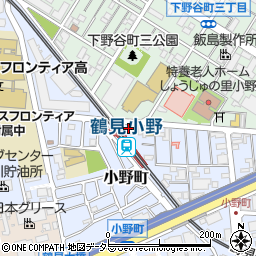 タイムズ鶴見小野町駐車場周辺の地図